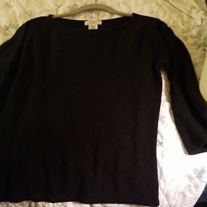 BLACK 3/4 SWEATER